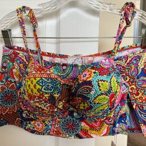 BLEU| ROD BEATTIE UNDERWIRE BIKINI TOP + MATCHING SKIRTED BIKINI BOTTOM - NWT